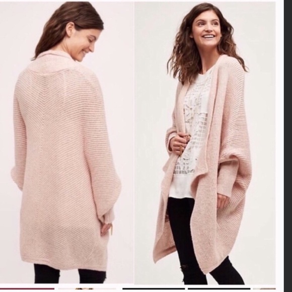 Anthropologie Sweaters - Anthropology Sleeping on Snow Cocoon Cardigan Sz M
